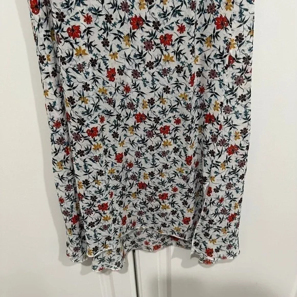 CHLOE Ruffle-trimmed Pleated Floral-print Georgette Mini Dress In Ivory …